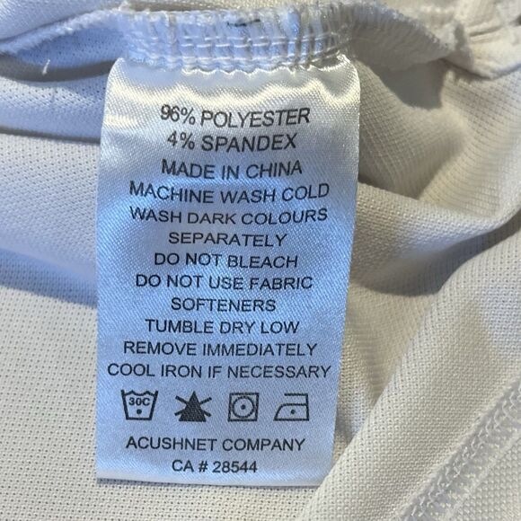 FootJoy Golf Polo Mens XL Blue White Colorblock Short Sleeve Performance Logo - Picture 7 of 8